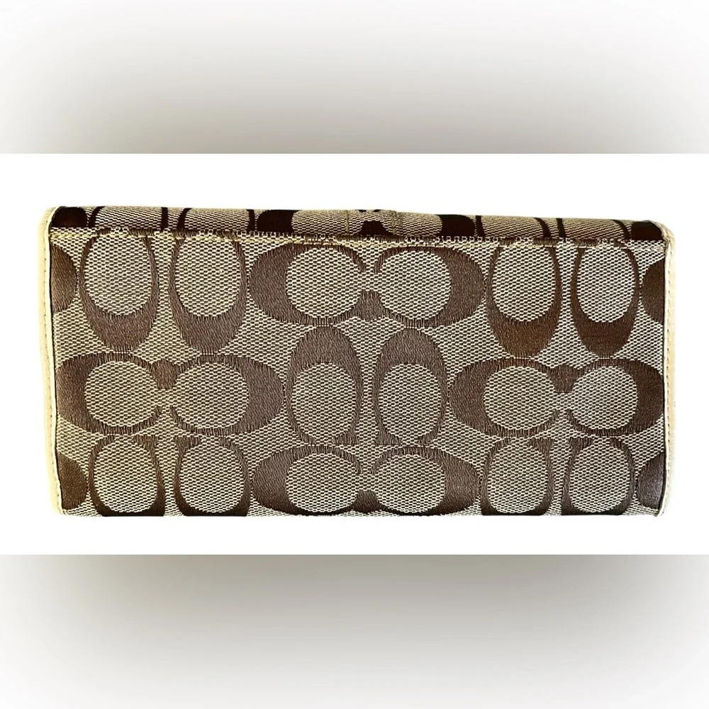 Y2K Coach Signature Multi-Color Stripe Envelope Wallet